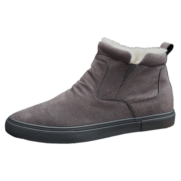 Zapatos Nieve Caña Alta Botas Cortas Térmicas para Hombre Impermeables Oficina en Casa