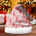thumbnail image 2 of JIKNTTR Adults Christmas Santa Hat Printed Christmas Hats Plush Xmas Hat Kids & Adults Festive Party Accessory Cute Xmas Holiday Hat, 2 of 5