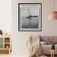 thumbnail image 3 of Historic Framed Print, Chesapeake Bay, Md., 1937. Skipjack Esther W. of Deale's Island, Md. entering Annapolis under the power of her yawl boat"", 17-7/8" x 21-7/8", 3 of 9