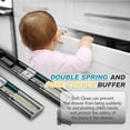 thumbnail image 2 of (30cm，1 Pair) Drawer Slides With Soft Close,Drawer Slides 45kg Load Capacity Ball Bearing Full Extension, Side Mounted, 2 of 5