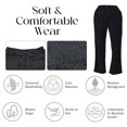 thumbnail image 4 of North 15 Girl's Super Cozy Fleece Pajama Bottom Lounge Pants-L1425G-Black-7, 4 of 5