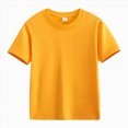 thumbnail image 4 of TOWED22 Kids Boys T-Shirts Short Sleeve Crew Neck Tees Print Tops(Yellow,7-8 Y), 4 of 8