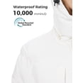 thumbnail image 5 of Wantdo Women's Puffer Jacket Recycled Padded Winter Jacket Puffy Coat with Removable Hood White XL, 5 of 10
