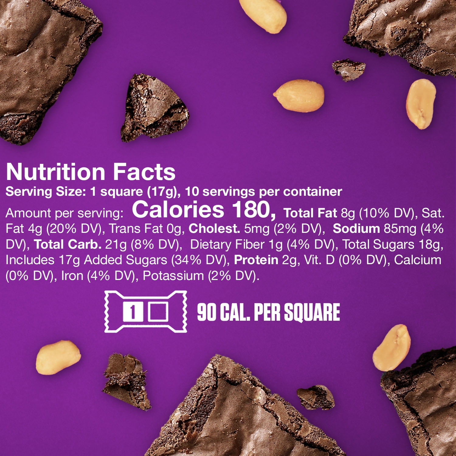 SNICKERS Peanut Brownie Squares Fun Size Chocolate Candy Bars, 6.61 oz