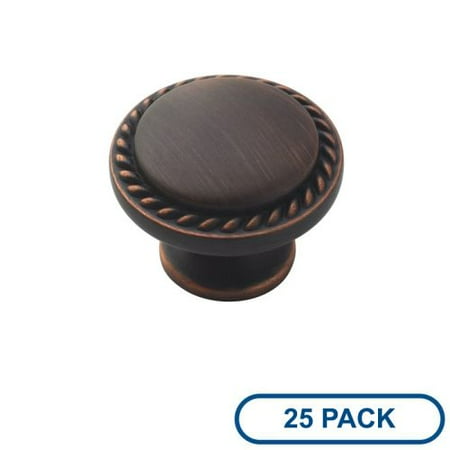 - Amerock BP53001-25PACK Allison Value Hardware 1-3/8 Inch Diameter Mushroom Cabinet Knob - Package of 25