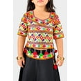 thumbnail image 3 of Ahhaaaa Kids Ethnic Cotton Blend Radha Dress / Lehenga Choli / Chania Choli Set For Girls, 3 of 12