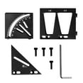 thumbnail image 4 of DYNWAVECA Woodworking Ruler, 3D Angle Ruler,T Shaped Marking,30 45 60 90 Degree 3D Multi Angle Measuring Ruler Assistant Aluminum Alloy black, 4 of 9