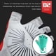 thumbnail image 5 of Eigraketly Ciclismo Mitten Medio dedo Shock Padded Guante Antideslizante Portátil Montar Sin dedos Guantes de bicicleta a prueba de golpes, Azul, L Type2 NO2 Eigraketly OD000157-12B, 5 of 6