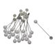 thumbnail image 1 of 20 piezas de bricolaje abalorios para proteger palo configuración de bandeja forma forma forma en para res mujeres boutonniere pines artesanía Perla Gloria Broche de traje de alfileres de solapa, 1 of 9