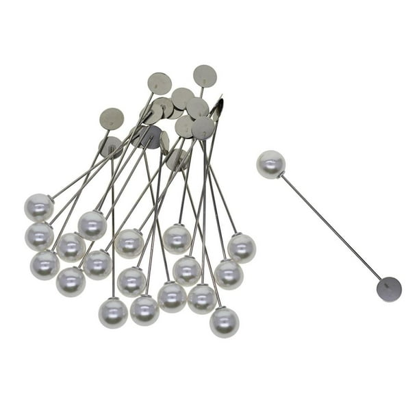 20 piezas de bricolaje abalorios para proteger palo configuración de bandeja forma forma forma en para res mujeres boutonniere pines artesanía Perla Gloria Broche de traje de alfileres de solapa