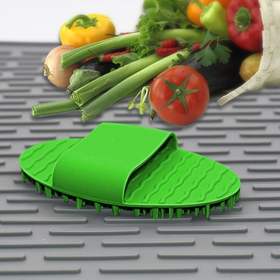 Silicone Dish Scrubber - Reusable Kitchen Sponge for Dishwashing, Durable and Easy to Clean, for Non-Stick Cookware