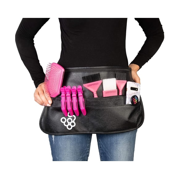 FRAMAR Ceinture de Salon Hipster - Pochette de Taille pour Coiffeur avec Ciseaux, Porte-Brosse de Maquillage Professionnel