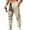 Khaki, variant on Men's Waffle Texture Tapered Joggers - Pocket Detail Drawstring Waist Comfortable Casual Daily Pants Light Gray 3XL