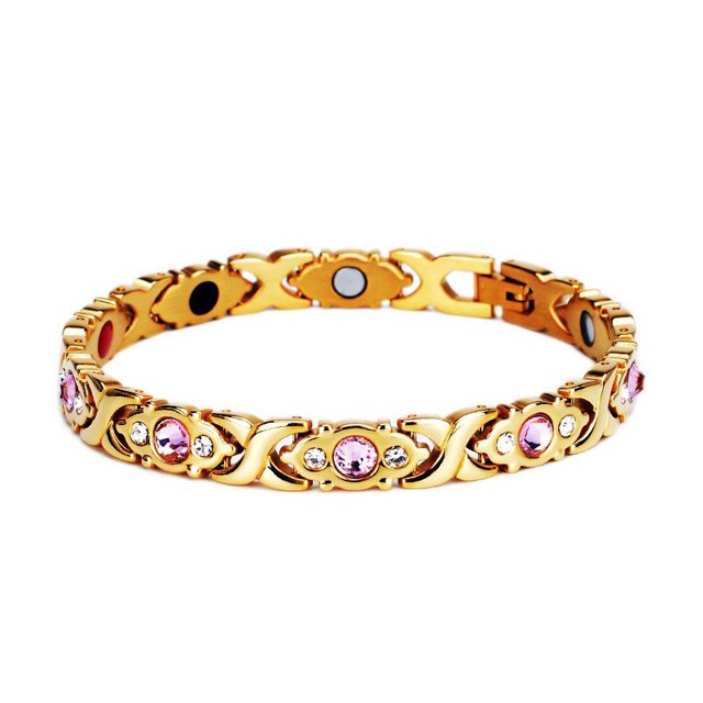 Pulsera Magnética Desmontable Con Diamantes De Moda Para Hombres Y Mujeres