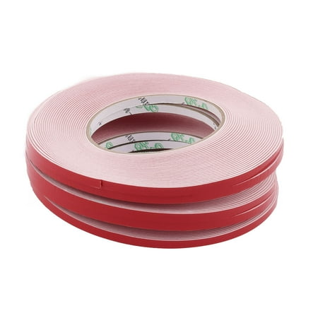 5PCS 5mm x 1mm 10M Length Thick White Dual Sided Waterproof Sponge Tape for Car