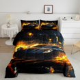 thumbnail image 1 of YST Fire Sports Car Comforter Set King For Kids Boys Extreme Sport Bedding Sets,Speed Sports Car Game Down Comforter Racing Car Theme Quilt Set Home Decortive,Microfiber 3 Piece, 1 of 5