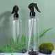 thumbnail image 4 of 3 juegos de botellas pulverizadoras de plástico de 500 ml, vacías, rellenables, con atomizador, dispensador multifuncional para cosméticos de viaje (botella transparente y tapa negra)., 4 of 7