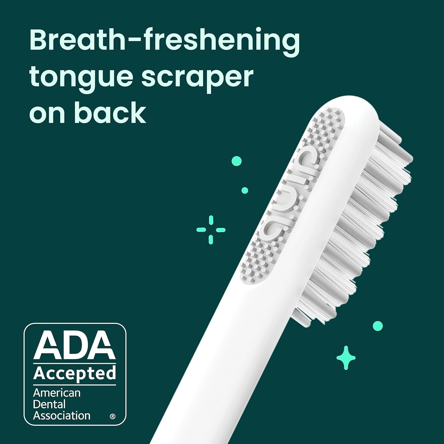 Quip Electric Toothbrush Replacement Brush Full Head, Soft Bristles, 4 Pack