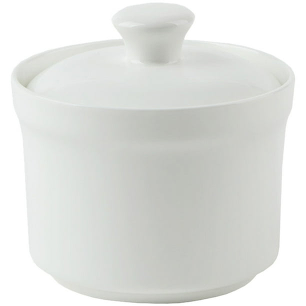 Tazón de sopa con tapa, olla de cerámica para cocinar al vapor, huevera para cocinar al vapor, bol para servir postres