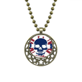 thumbnail image 1 of Esqueleto humano UK la bandera Union Jack Inglaterra histórica marca ilustración patron Colgante Estrella Collar Luna Cadena Joyas Unbranded M, 1 of 3