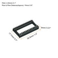 thumbnail image 2 of Uxcell DIP IC Chip Socket Adapter Flat Pin 28P 2.54mm Pitch 15mm IC Socket for PCB Board Chip, 30 Pack, 2 of 6