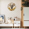 thumbnail image 2 of Wall Clock Sunflower Elephant Clocks PVC Silent Non-Ticking Battery Operated Decorative Retro Daisy Flower Animal Round Clock for Home Living Room Kitchen Bedroom Office School Wall Decor 10 Inch, 2 of 9