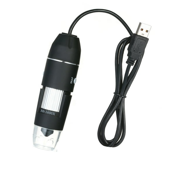 Microscopio 1600X Aumento De Microscopio Digital USB Con Endoscopio OTG Endoscopio De Lupa De Luz De 8 Lideros Con soporte