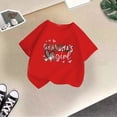 thumbnail image 2 of RMGVDSD Girls Casual T-Shirts Grandma's Girl Heart Print Crew Neck Short Sleeve Loose Party Holiday Summer Kids Comfortable Fashion Cute Tee Tops,13-14 Years, 2 of 4