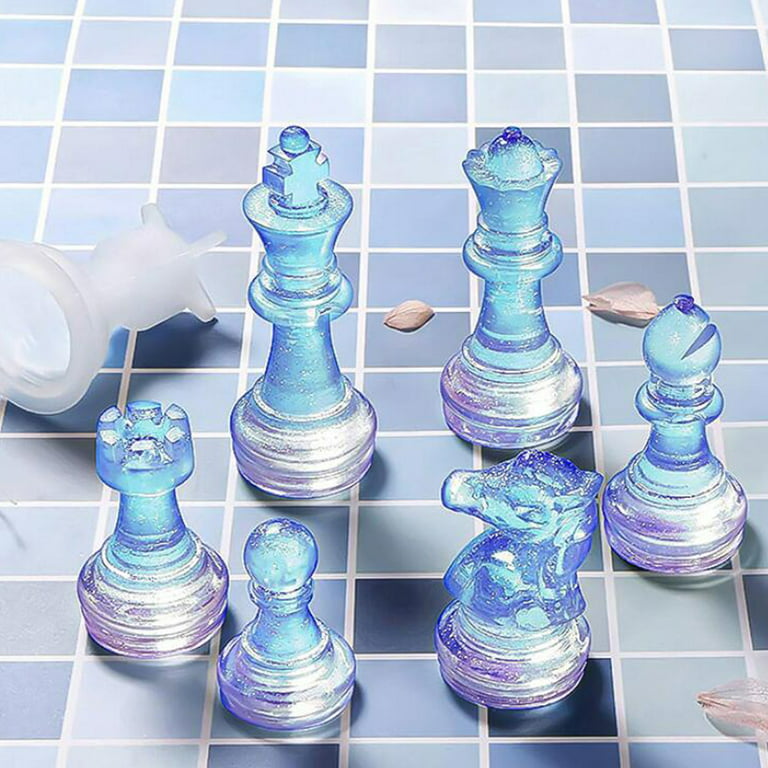 3PCS DIY Silicone Resin Chess Casting Mold Pendant Epoxy Craft