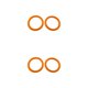 thumbnail image 1 of Tholdsy 10 unidades/juego de organizar y artículos con anillos de carpeta de hojas sueltas de plástico, álbumes de recortes, facturas, naranja diámetro 27mm 2piezas, 1 of 6