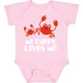 thumbnail image 3 of Inktastic My Pappy Loves Me Grandchild Beach Crab Boys Baby Bodysuit, 3 of 5