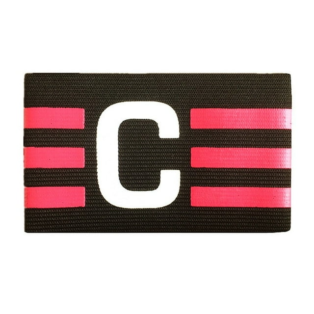 1 Pce Soccer Soccer Sports Brassard de Capitaine Fluorescent Noir