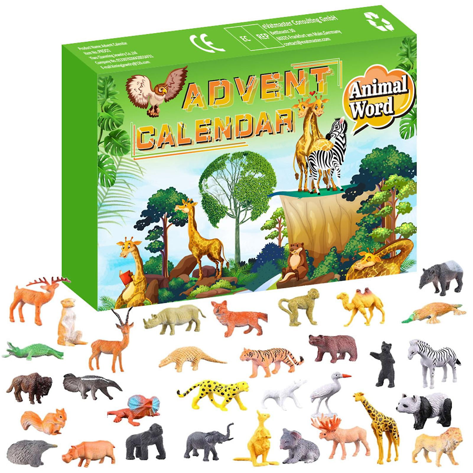 Christmas Advent Calendar 24 Days Animal Toys Advent Calendar Christmas  Party Favors 2022 Christmas Countdown Calendar Stocking | Walmart Canada