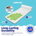 thumbnail image 3 of TRC Recreation Sunsation 1.75" Foam Pool Float Lounger w/ Headrest, 2 Pack, White/Green, 3 of 7