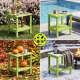 thumbnail image 4 of FUNDAZE HDPE 2-Layer End Table for Living Room, Outdoor Side Table, Patio Small End Table, Apple Green, 4 of 12