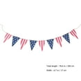 thumbnail image 5 of STRANDCHIC 1Pc Assorted Color Linen Independence Day Banner Suitable for Wall Window Fireplace Festival Supplies, 5 of 7