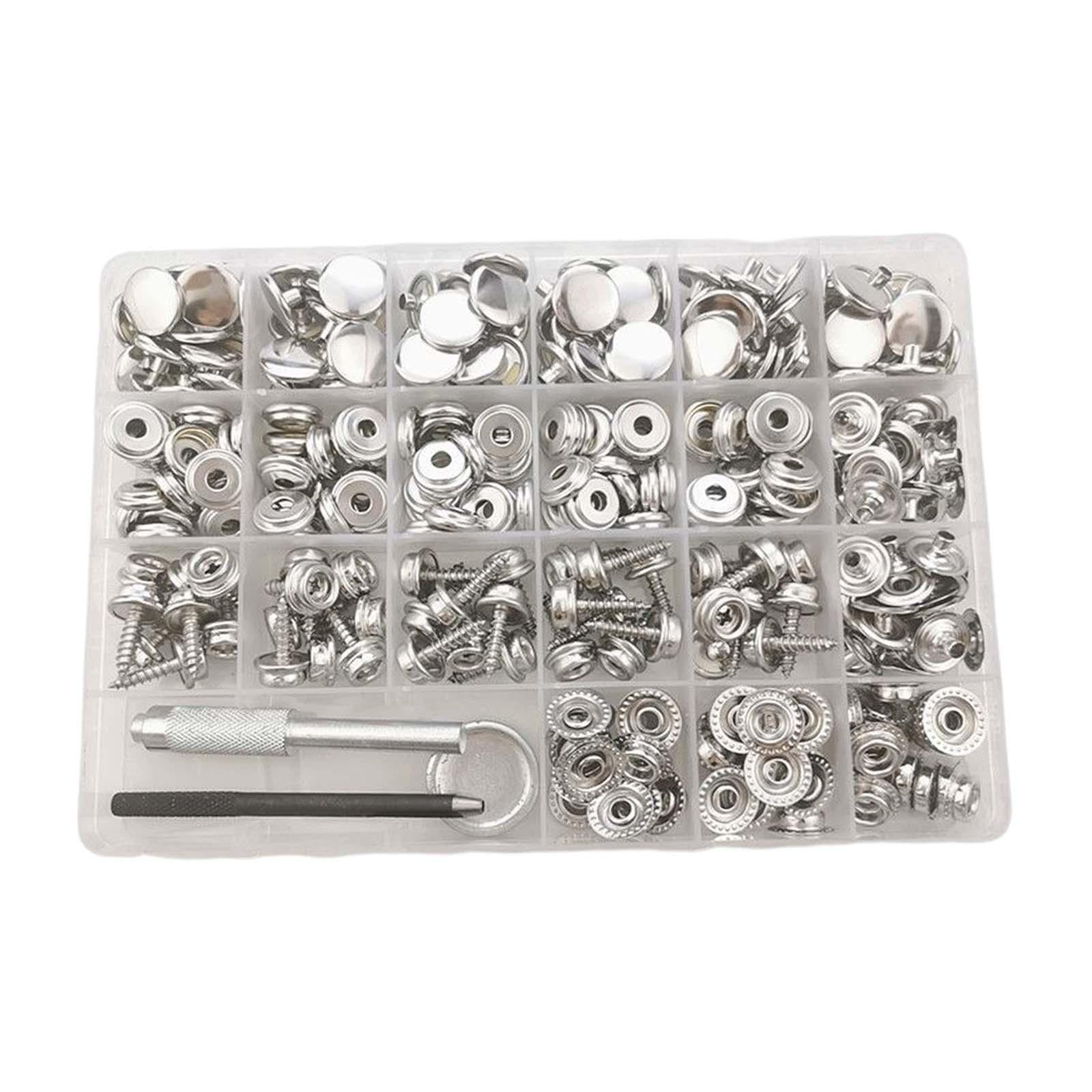 Metal Snaps Buttons Boat Canvas Snaps Durable Heavy Duty for Crafting 90 Set