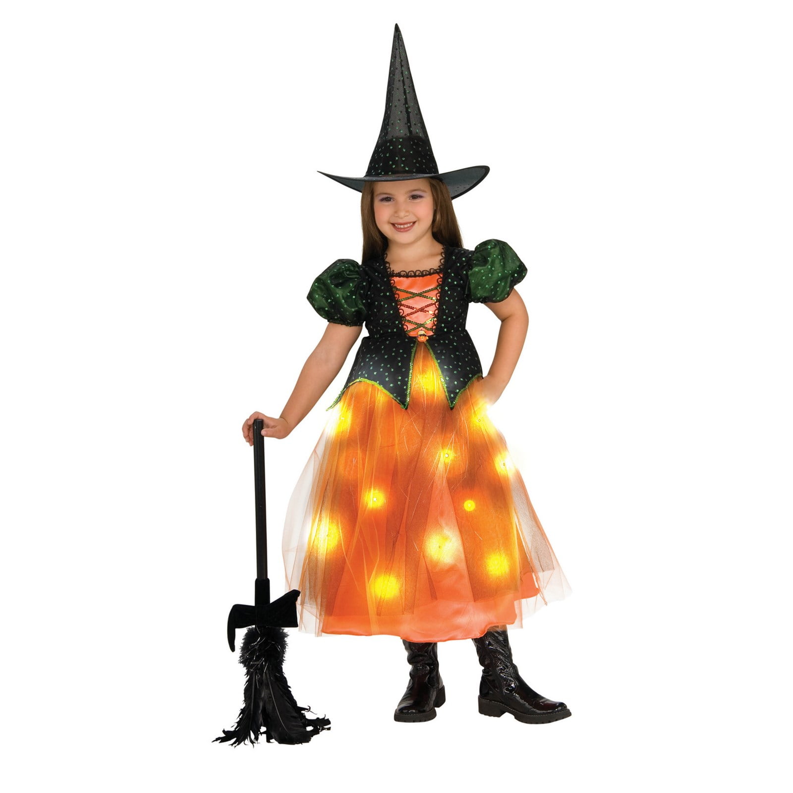 Light Up Twinkle Witch Girls Costume - Walmart.com