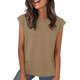 thumbnail image 1 of Camisetas de Mujer Suelto Ajuste 1/2 Manga Cuello Casual Lindo Impreso Superior Suave Estiramiento Blusa de Poliéster para Verano Diario, 1 of 9