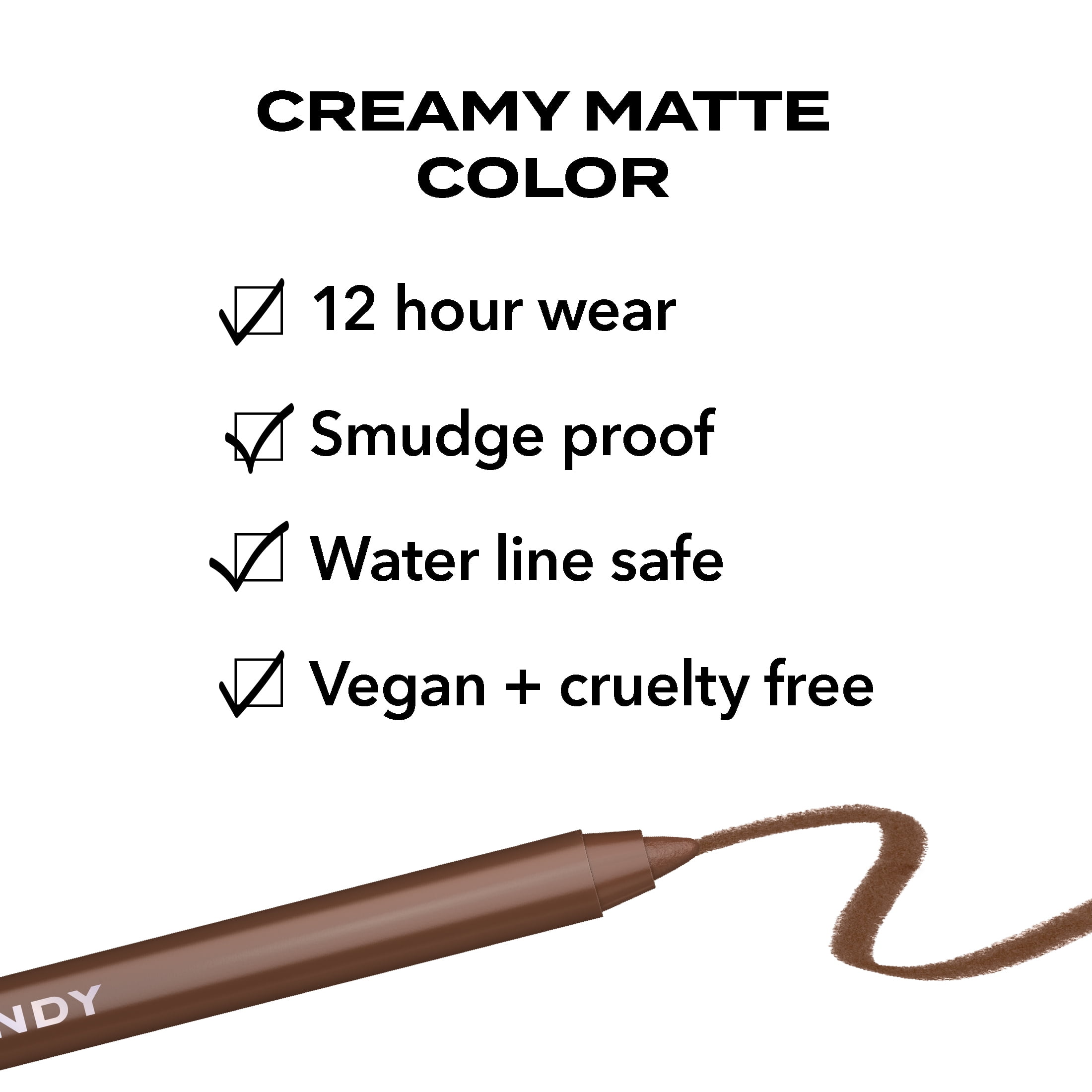 Hard Candy Longwear Gel Eyeliner Pencil, 12HR, 1.2 g