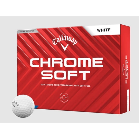 Callaway White Chrome Soft Premium Golf Balls 12 Each