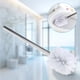 thumbnail image 5 of 4 cepillos de baño de acero inoxidable con cerdas de plástico, accesorio de limpieza para baño (blanco), 5 of 5