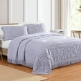 thumbnail image 2 of Collections Etc Luxurious Medallion Chenille Fringe Border Bedspread, 2 of 3