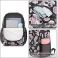 thumbnail image 4 of Skull and Butterfly Gothic Pattern 17" School Backpacks for Teens,Waterproof Oxford Fabric,S-Shape Padded Straps for School,Travel,Hiking,Camping, 4 of 5