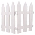 thumbnail image 1 of LEEYNEER 2 Pcs Garden Plastic Edgings Border White Fencing Fence Courtyard, 1 of 8