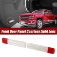 thumbnail image 2 of Pair Front Driver Door Panel Courtesy Light Lens Cover Warning Lamp Assembly Housing  for Chevrolet for GMC Clear White, 2 of 6