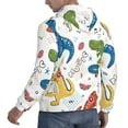thumbnail image 3 of Bingfone Dinosaur Men'S Drawstring Hoodie Long Sleeve Pocket Sweatshirts-Large, 3 of 9