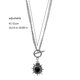 thumbnail image 3 of Gothic Punk Heart Necklace With Spikes Alloy Jewelry Edgy Style Elegant Clavicle Chain Perfect For Alternative Fashion, 3 of 4