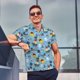 thumbnail image 4 of Balery Pirate Marine Animals Camisa Polo de Hombre con Estampado, de Manga Corta y Tejido Medio, Camisa Tipo Golf Polo-3X-Large, 4 of 6