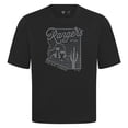 thumbnail image 2 of Men's Levelwear Black Texas Rangers Sunrise Luxe Signature Knit T-Shirt, 2 of 3